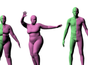 MOSH Shape Capture Motion Jiggle Deforms Soft Tissue Simulation