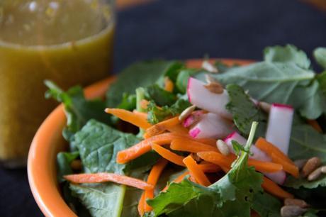 Kale Salad with Apple Cider Vinaigrette