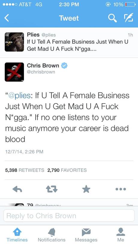 Chris Brown and Plies Throw Shot At Eachother