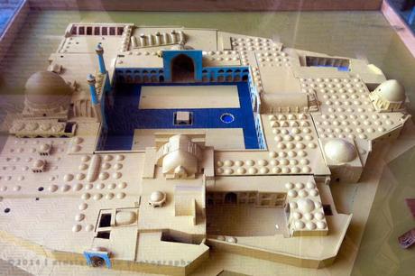 Model of the mosque can be seen at the entrance 