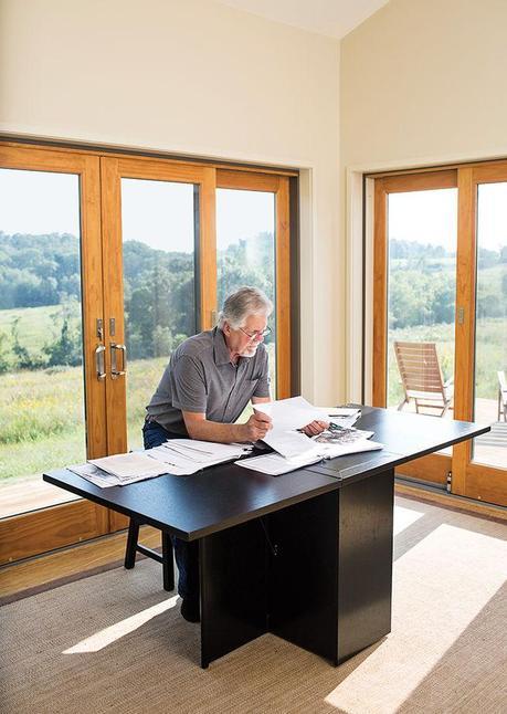 Modular, Prefab home of the grandson of Frank Llloyd Wright Tim Wright portrait