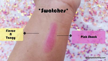 Maybelline Electro Pop Baby Lips in Fierce N Tangy and Pink Shock Swatches and Review