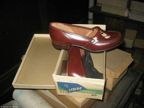 vintage burgundy leather loafers