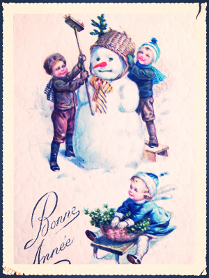 French Christmas Postcard Corey amaro