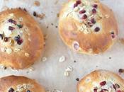 Pomegranate Muesli Bread Rolls