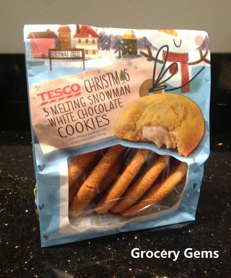 Tesco Melting Snowman White Chocolate Cookies