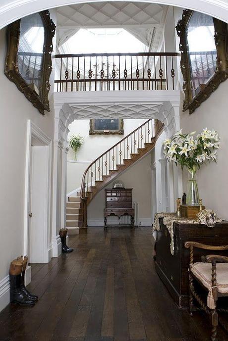 Entry hall ... the curved staircase, the molding, the floors