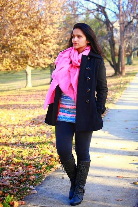 Sweater - ASOS Jeans - Joe's Coat - Miss Sixty  Boots - Wanted Scarf - From India, Tanvii.com