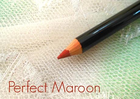 Colorbar Definer Lip Liner 012 Perfect Maroon : Review, Swatch