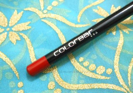 Colorbar Definer Lip Liner 012 Perfect Maroon : Review, Swatch