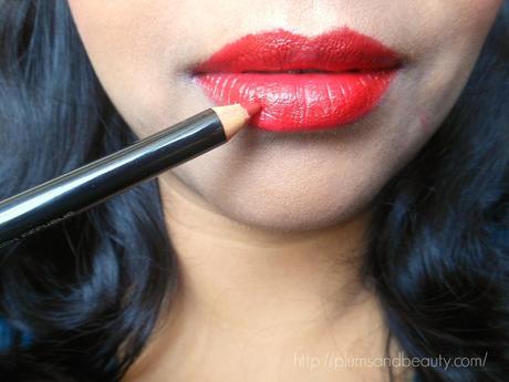 Colorbar Definer Lip Liner 012 Perfect Maroon : Review, Swatch