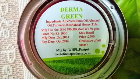 Derma Green Herbal Skin Whitening Cream Review