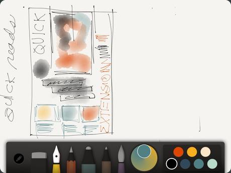 Sketching: whether hand drawn or electronic, always start with a sketch