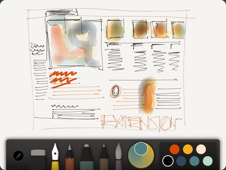 Sketching: whether hand drawn or electronic, always start with a sketch