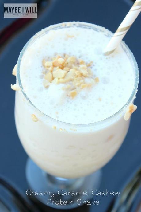 Creamy Caramel Cashew Protein Shake! 