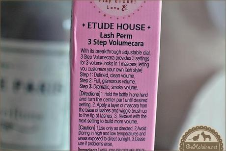  Etude House Lash Perm 3 Step Volumecara Mascara Review