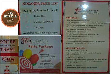 Kodanda Archery Range Range Rule Price List