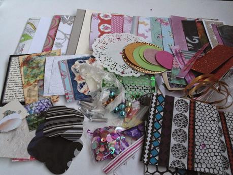 In The News - Paper and Embellishment Kit - My Color is Beautiful Art, Gifts, Fairs and Birthdays!
