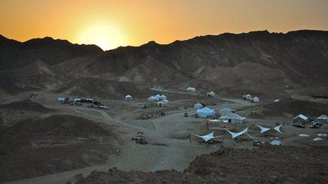 Sunset at the camp in Wadi Gamal, Egypt - © Giulia Cimarosti