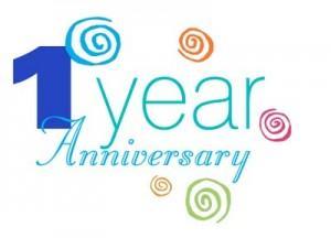 1 year anniversary blogging clipart