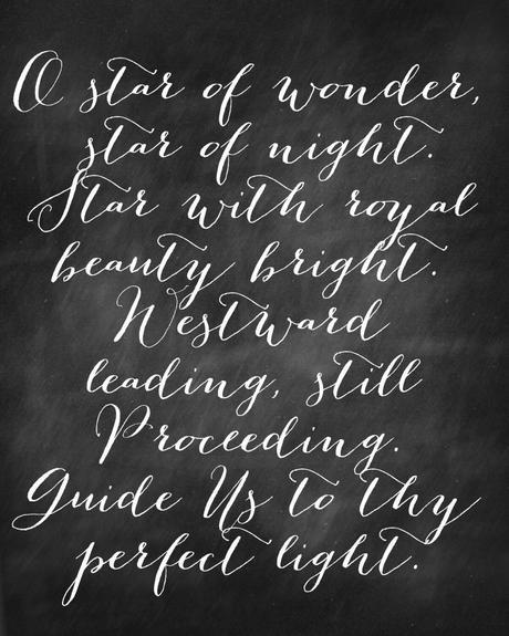 Christmas Chalkboard Printable