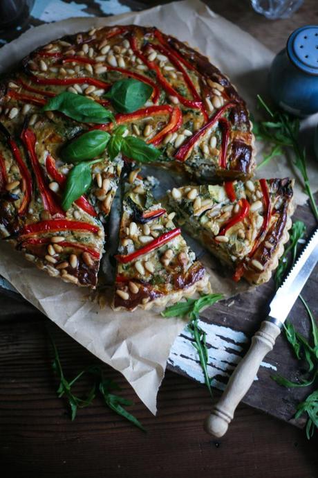 vegetable ricotta tart