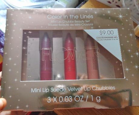 Holiday Sets - Flower Beauty Color In The Lines Mini Lip Chubby Beauty Set [and why it is a weird weird product]