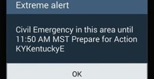 Kentucky emergency alert