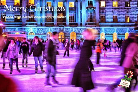 A Christmas Card From London No. 12 of 24 Skating at Somerset House