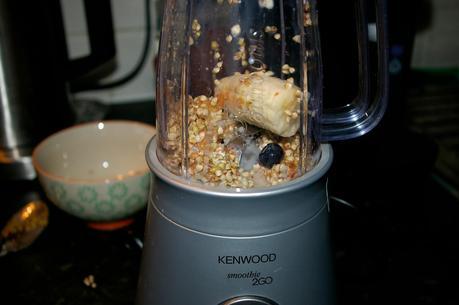 Raw buckwheat & blueberry porridge