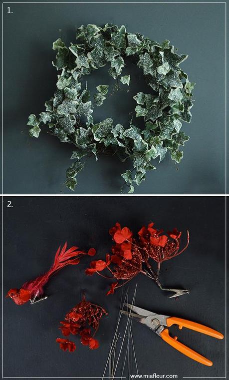 How to Decorate a Christmas Wreath- MiaFleur