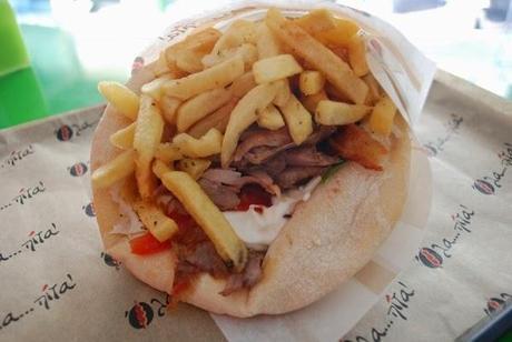 3 Euro 50 for this gyro beast.  Yes!
