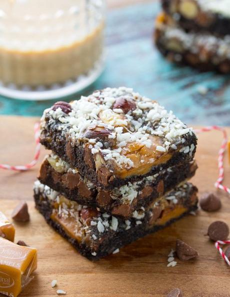 Chocolate Hazelnut Baileys Magic Cookie Bars-2