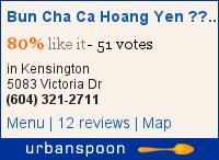 Bun Cha Ca Hoang Yen 皇燕越南美食 on Urbanspoon