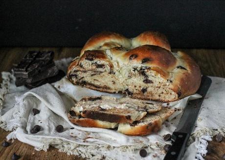 Chocolate Chip Challah This Chocolate Chip Challah is delicious, impressive, and perfect to serve with your Hannukah dinner or on Shabbat! It will disappear off the table.