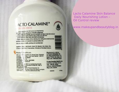 Lacto Calamine Skin Balance Daily Nourishing Lotion – Oil Control review