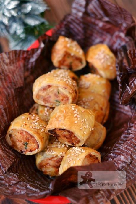 Chicken and Bacon Sausage Rolls (Bourke Street Bakery)