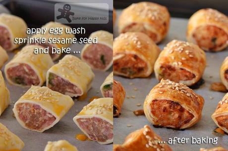 Chicken and Bacon Sausage Rolls (Bourke Street Bakery)