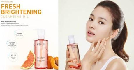 Laneige Fresh Brightening Cleansing Oil poster