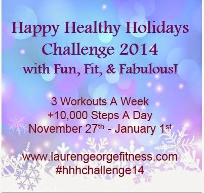 Happy Healthy Holidays Challenge - Week 4 Workouts