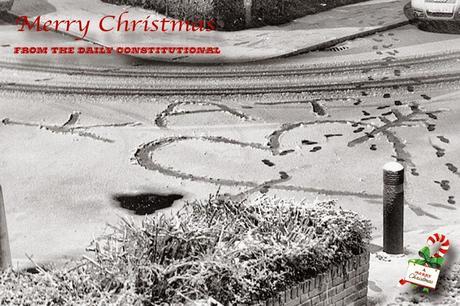 A Christmas Card From London No.16 of 24 A Love Heart in the Snow