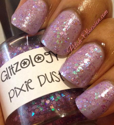 Nicole by OPI One Big Happy Fame-ily and Glitzology Pixie Dust