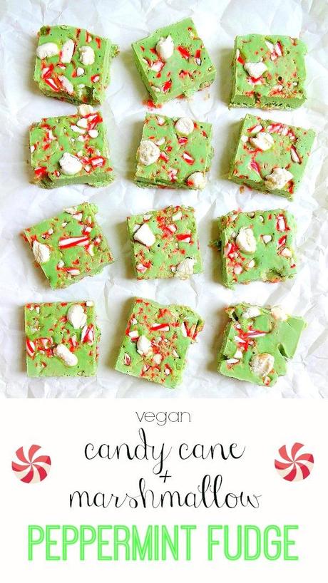 Vegan and Gluten Free Candy Cane and Marshmallow Peppermint Fudge - Creamy, Decadent, Festive and so Simple to create!
