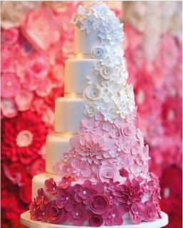 Pazzles cutter cut wedding cake paper flowers