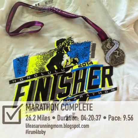 Honolulu Marathon ~ quick update