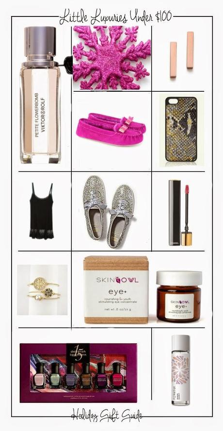 Little Luxuries Under $100, Gift Guides, Holiday Gift Guide, Gift Guides 2014, For the Girlie Girl, Boston Fashion, holiday shopping, Stocking Stuffers