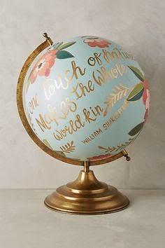 My Hand Painted Globe Knock-Off Do It Yourself Project and a Bit of Exciting Professional News