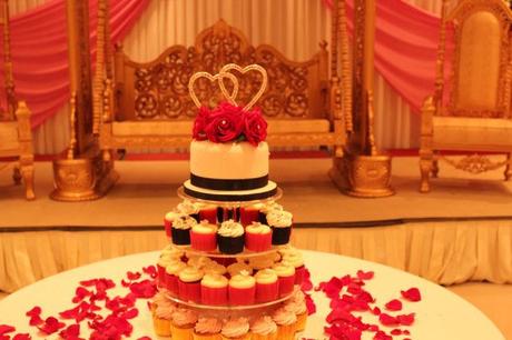 Elegant cupcake arrangement