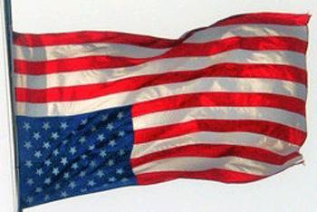 upside down U.S. flag