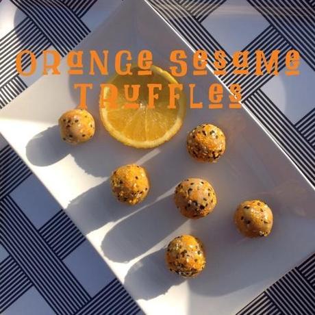 Orange Sesame Truffles from Rubber Cowgirl